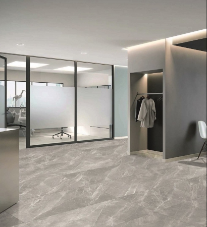 Glazed Porcelain Tiles 600x1200 MM Carving emerlad grey