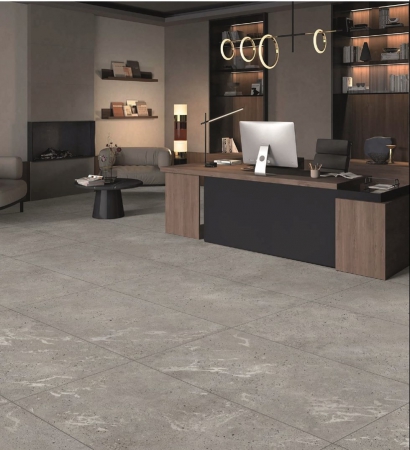 Glazed Porcelain Tiles 600x1200 MM Carving sandstone grey