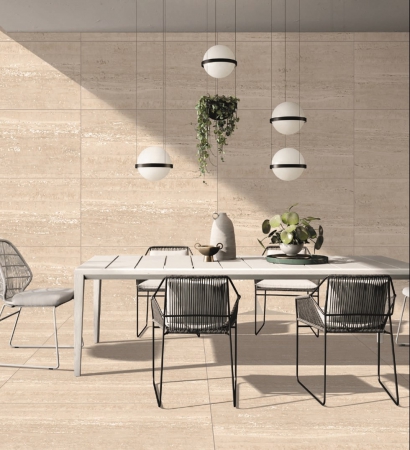 Glazed Porcelain Tiles 600x1200 MM Carving trance beige