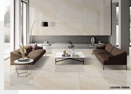 Glazed Porcelain Tiles 600x1200 MM Glossy lucifer crema