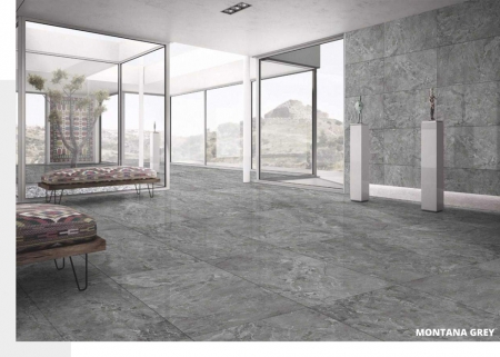 Glazed Porcelain Tiles 600x1200 MM Glossy montana grey