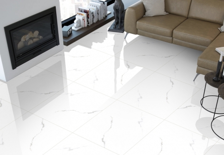 Glazed Porcelain Tiles 600x600 MM Glossy statuario natural