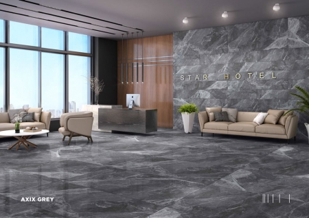 Slab Porcelain Tiles 800x1600 MM Gloss axis grey