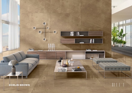 Slab Porcelain Tiles 800x1600 MM Gloss dorlin brown