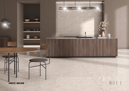 Slab Porcelain Tiles 800x1600 MM Gloss indic beige