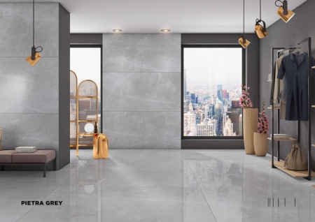 Slab Porcelain Tiles 800x1600 MM Gloss pietra grey