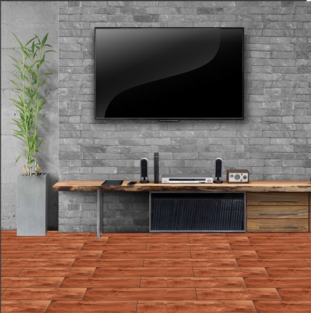 Wooden Plank Porcelain Tiles 200x1000 MM Plain Surface 067 d