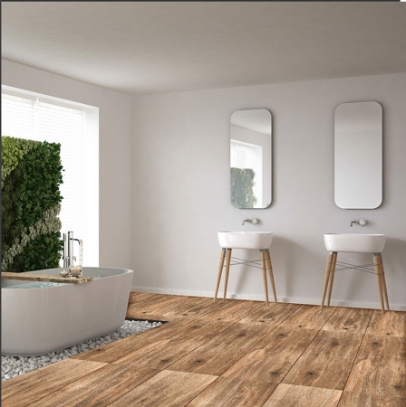 Wooden Plank Porcelain Tiles 200x1000 MM Plain Surface 5022