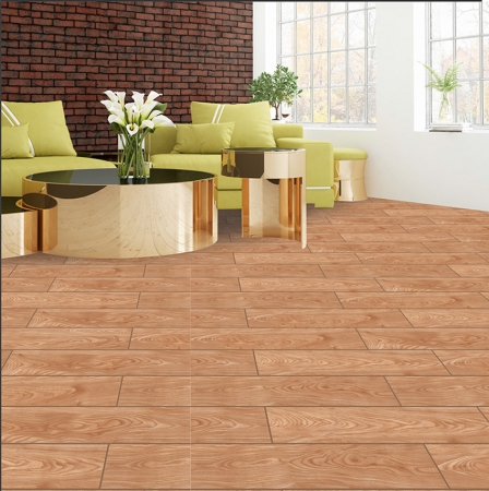 Wooden Plank Porcelain Tiles 200x1000 MM Plain Surface 5023