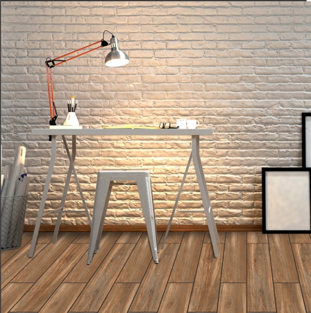 Wooden Plank Porcelain Tiles 200x1000 MM Punch Surface 1004