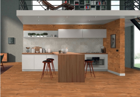 Wooden Plank Porcelain Tiles 200x1200 MM Matt berma brown