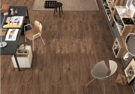 Wooden Plank Porcelain Tiles 200x1200 MM Matt berma honey