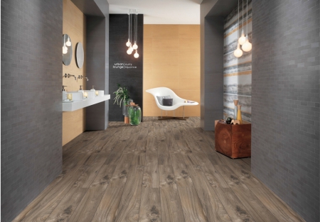 Wooden Plank Porcelain Tiles 200x1200 MM Matt berma teak