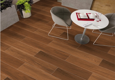 Wooden Plank Porcelain Tiles 200x1200 MM Matt tuscon brown